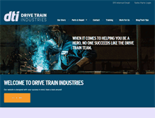 Tablet Screenshot of drivetrainindustries.com